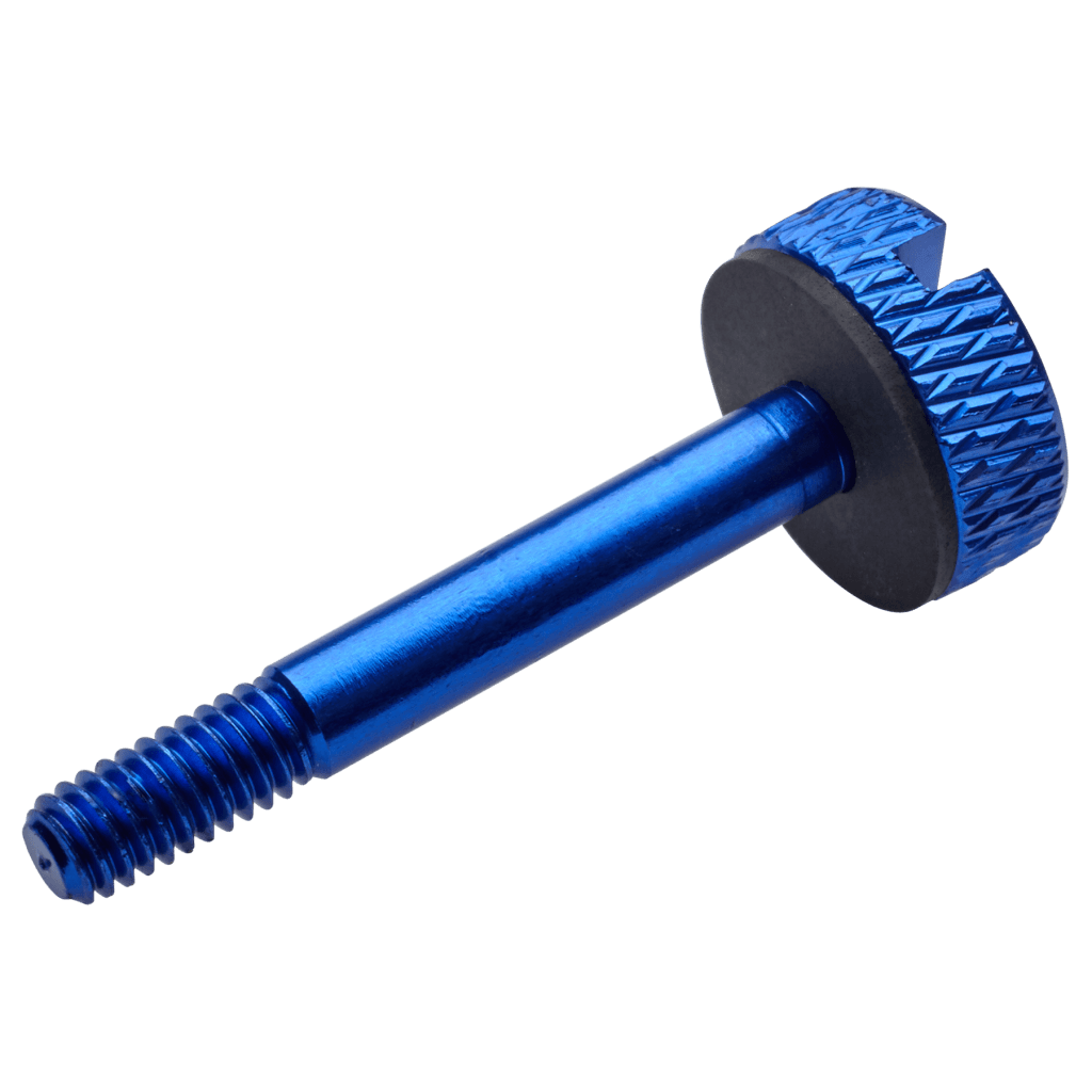 Crystal Series 570X Blue Anodized Aluminum Thumbscrews