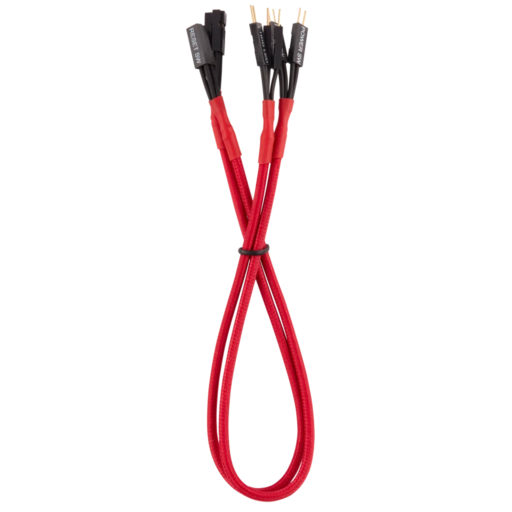 Premium Sleeved Front Panel Extension Kit 30cm — Red 