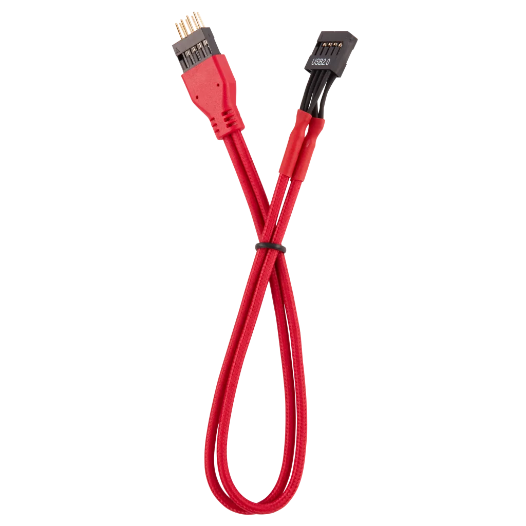 Premium Sleeved Front Panel Extension Kit 30cm — Red 