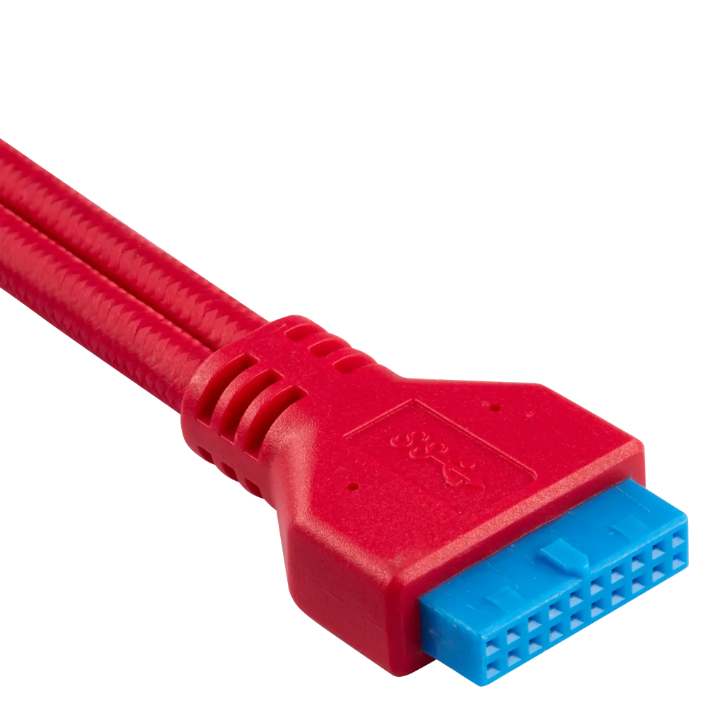 Premium Sleeved Front Panel Extension Kit 30cm — Red 