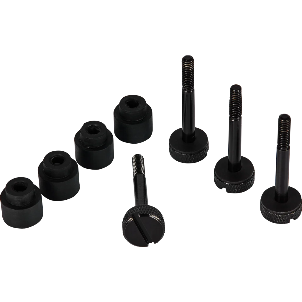 Crystal 680X RGB Top Tempered Glass Hex Screws, Black