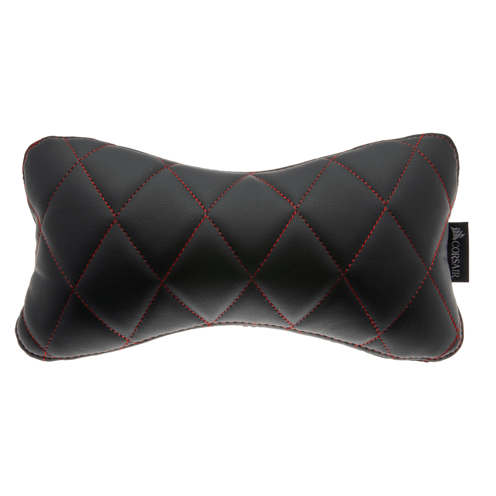 T1 RACE Head/Neck Cushion, Black with Red Stitching