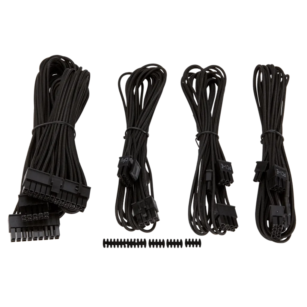 Premium Individually Sleeved PSU Cable Kit Starter Package, Type 4