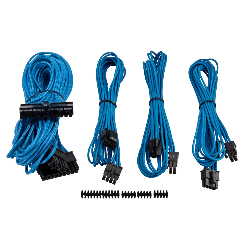 Premium Individually Sleeved PSU Cable Kit Starter Package