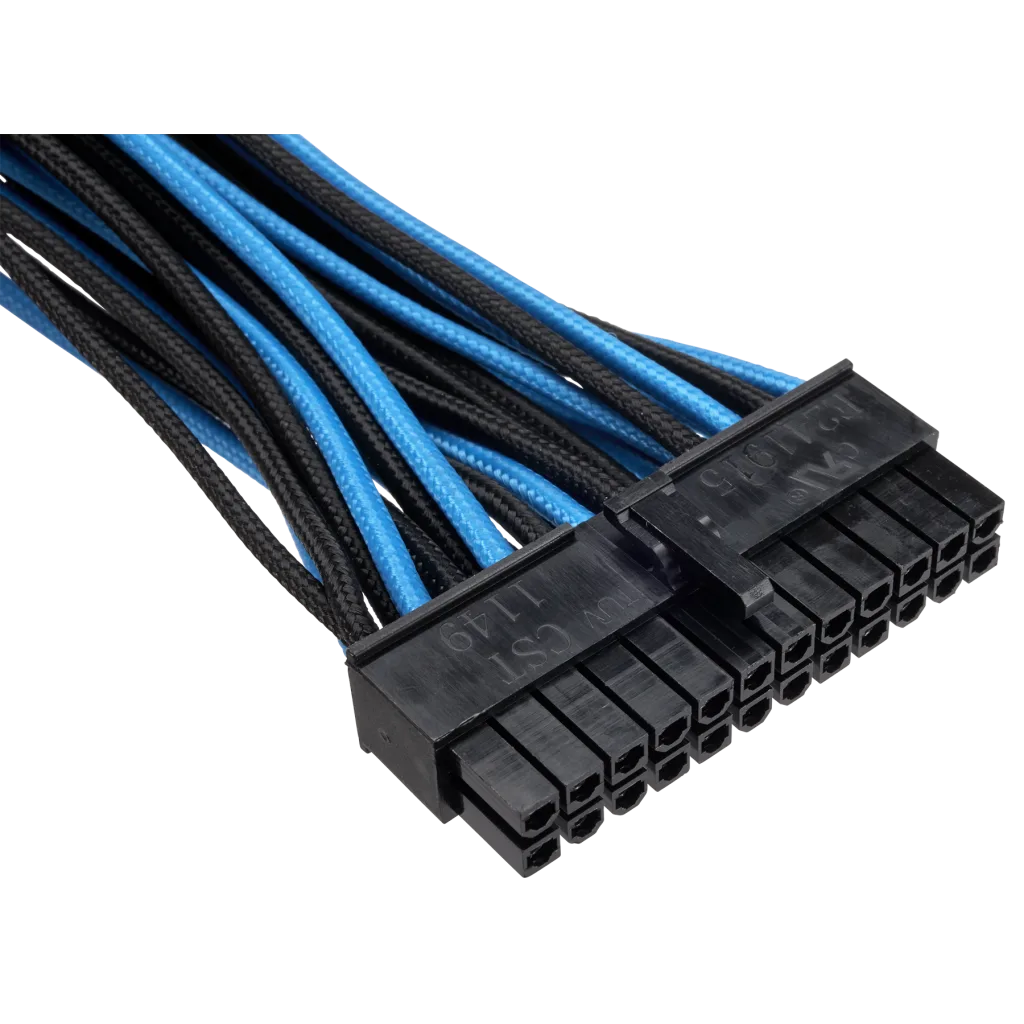 Corsair Elite Premium Type 4 Individueel Omhulde PSU Kabelstarterset Low Profile Kabelkammen Drievoudige Mesh Paracord Omhulling Compatibel Met Psu S Zwart Wit 3459846175