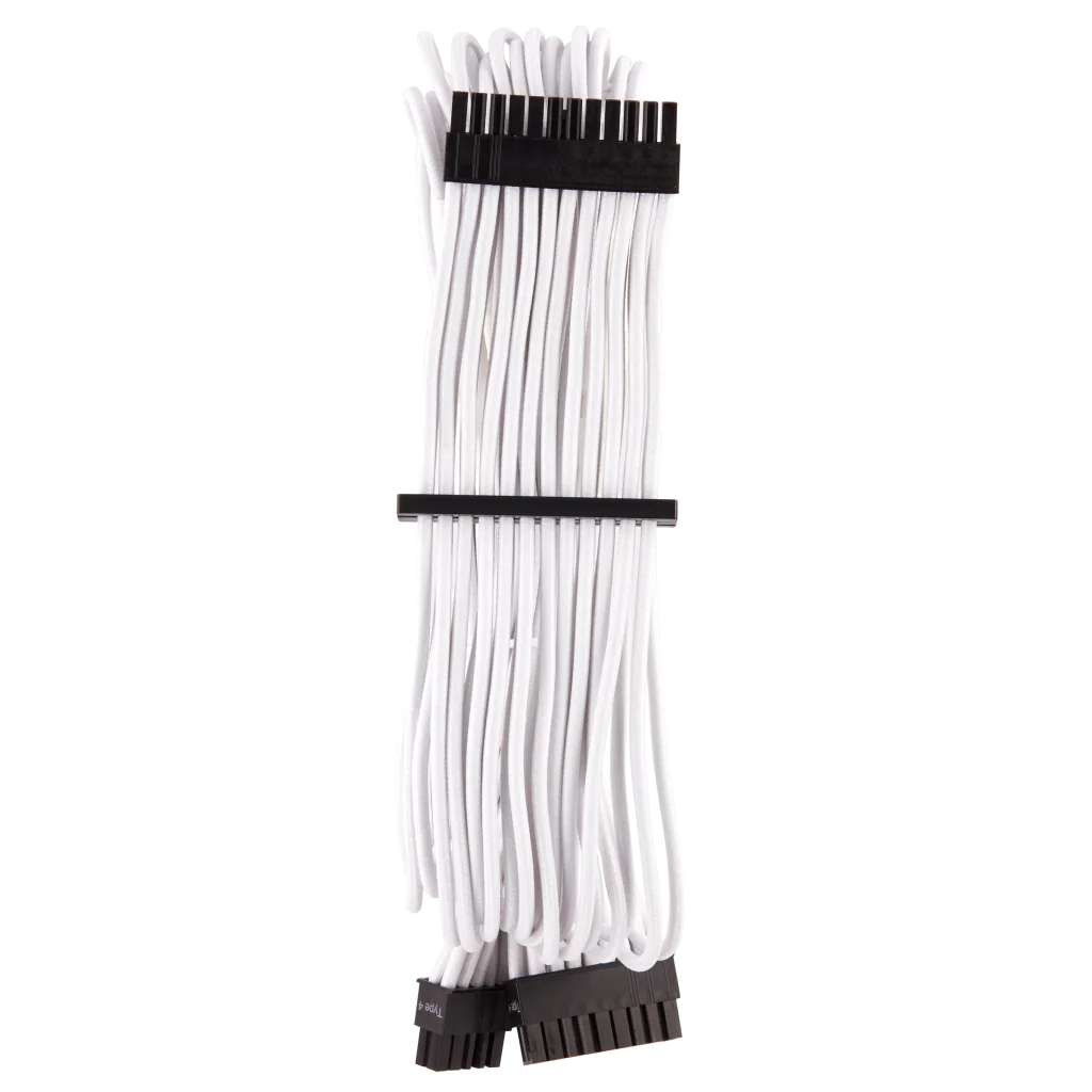 Premium Individually Sleeved PSU Cables Pro Kit Type 4 Gen 4 – White
