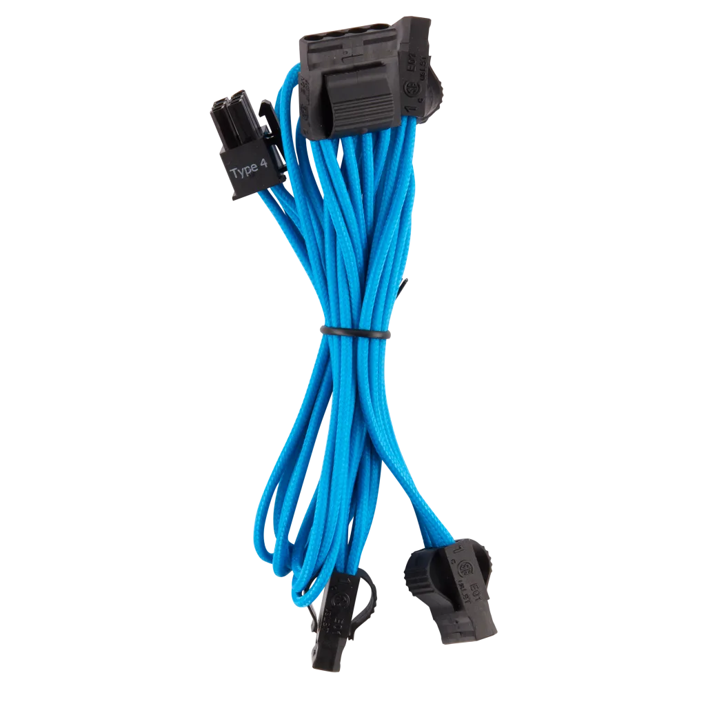 Premium Individually Sleeved PSU Cables Pro Kit Type 4 Gen 4 – Blue