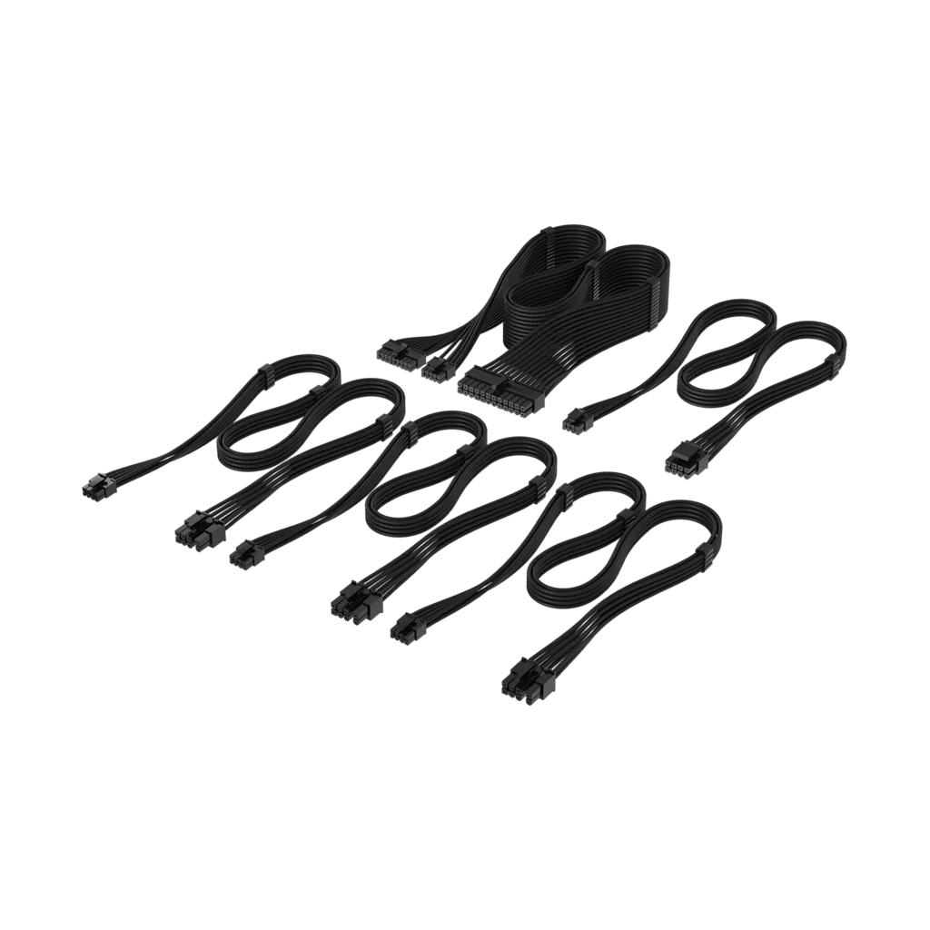 Corsair Premium Individueel omhulde Type-5 PSU Kabels - Pro Kit - Zwart