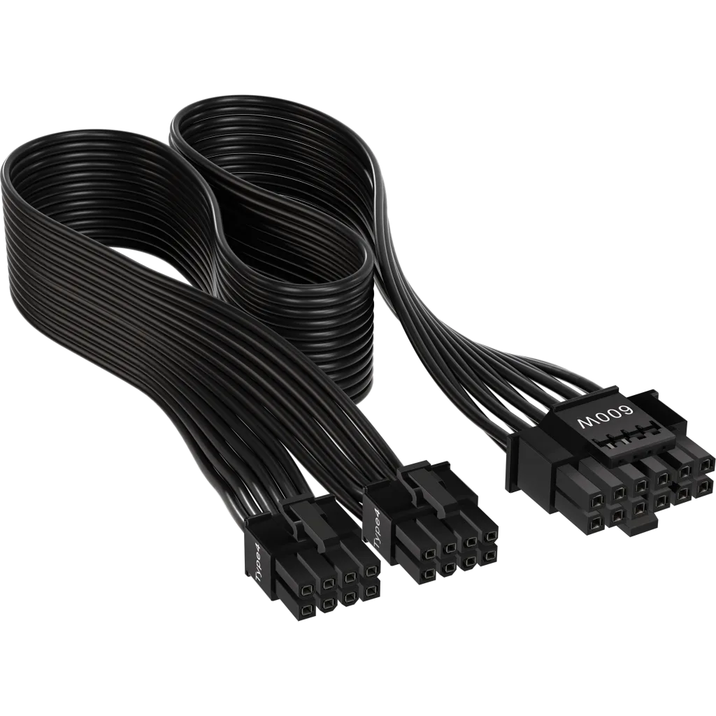 12VHPWR Cable  600W PCIe 5.0 Power Adapter Cable