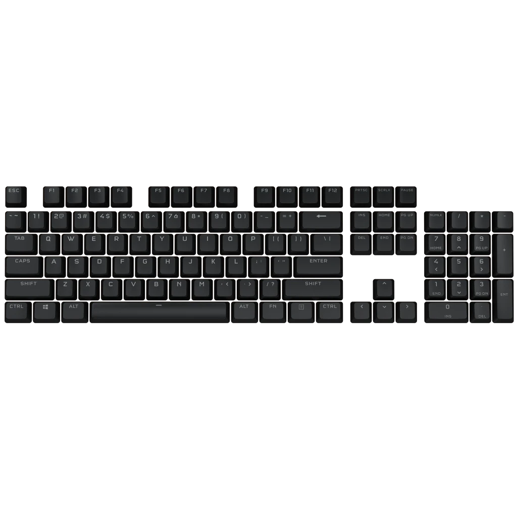 PBT DOUBLE-SHOT PRO Keycap Mod Kit — Onyx Black (JP)