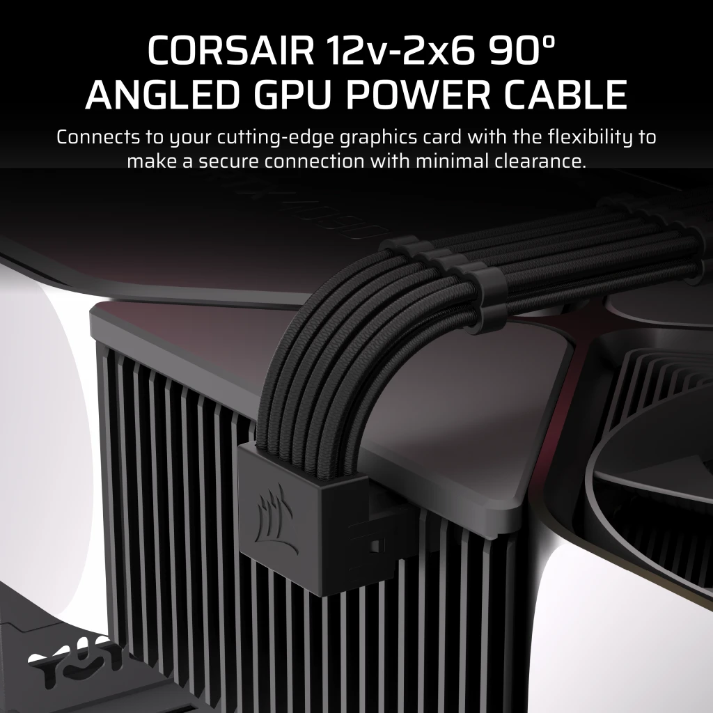 CORSAIR Type 4 PSU 90° 12V-2x6 Style A ケーブル