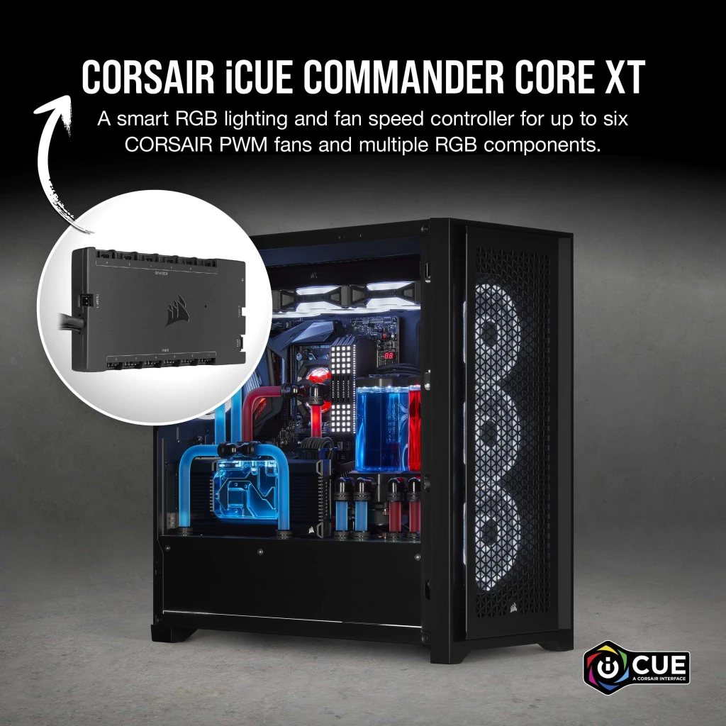 Controller Lighting COMMANDER CORSAIR Fan XT RGB CORE Smart and iCUE Speed