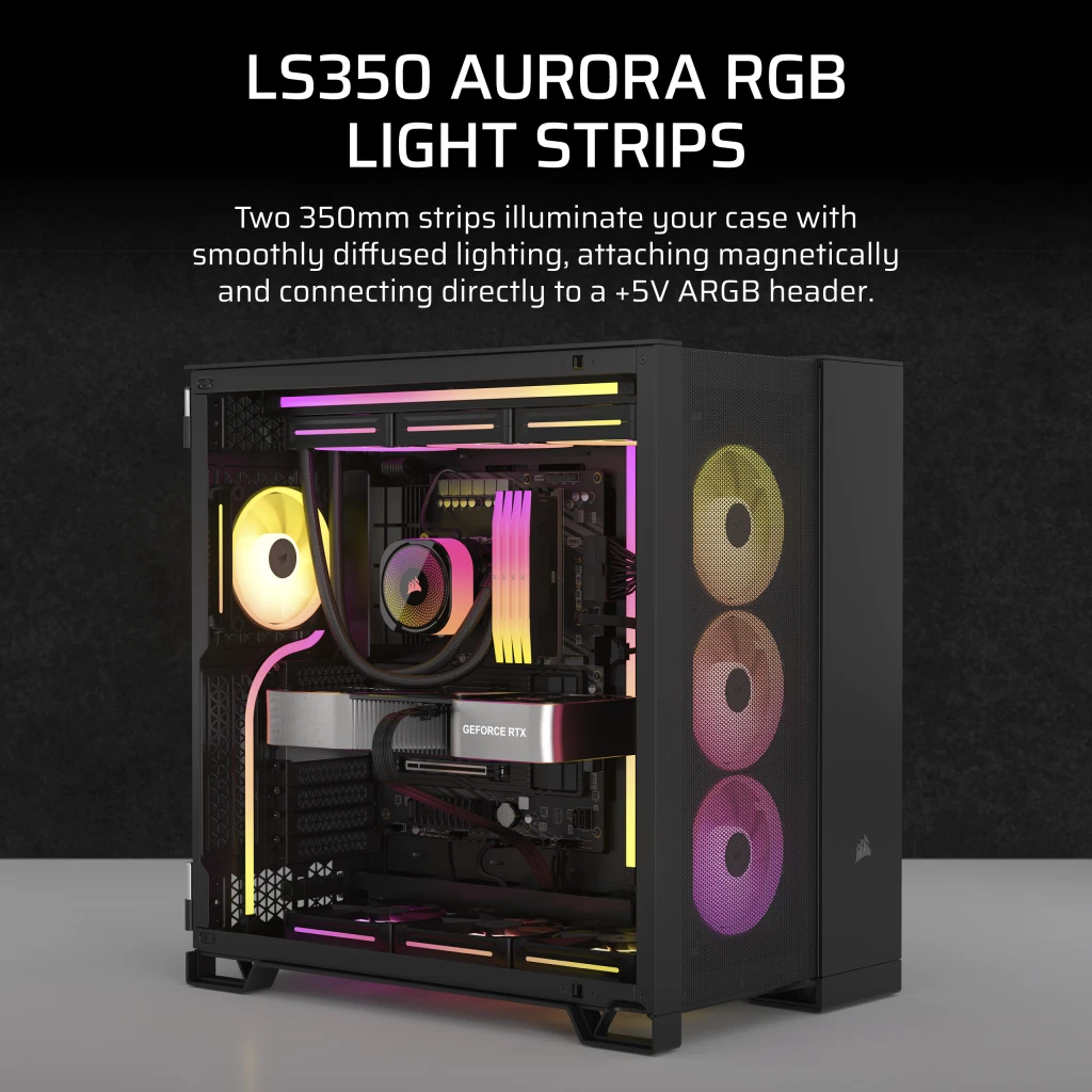 割引クーポン LS350 Aurora 350mm - Strips Light RGB PCケース