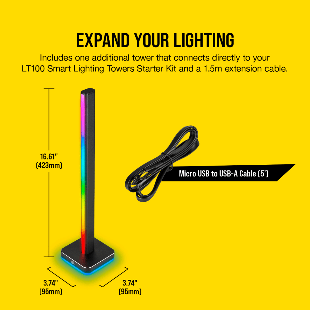 iCUE LT100 Smart Lighting Tower Expansion Kit (CN)