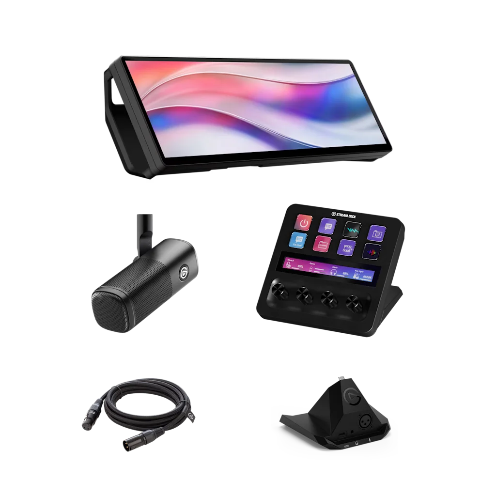 Podcast Studio Pack: Corsair Xeneon Edge, Stream Deck +, XLR Dock