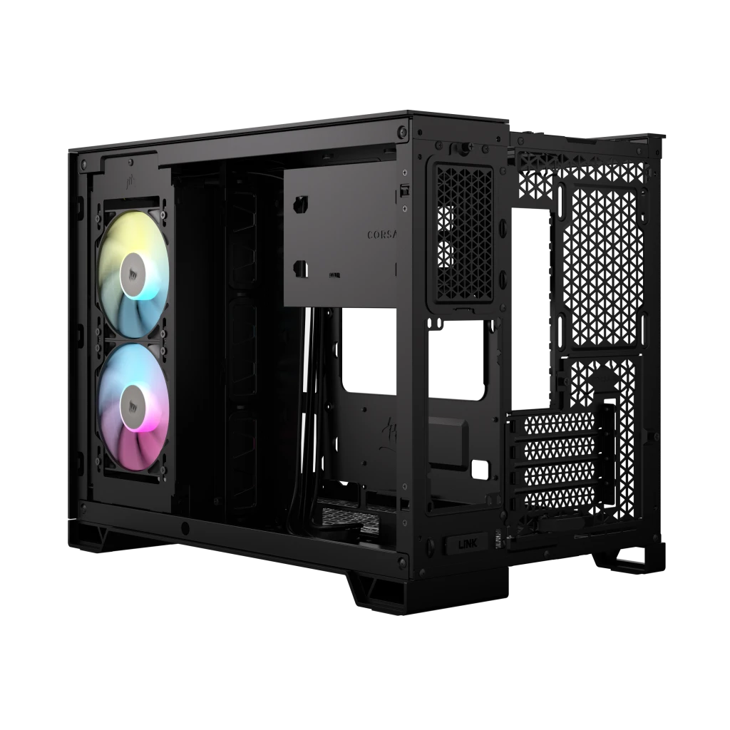 商品画像：2500X Mid-Tower Dual Chamber PC Case - Black 3