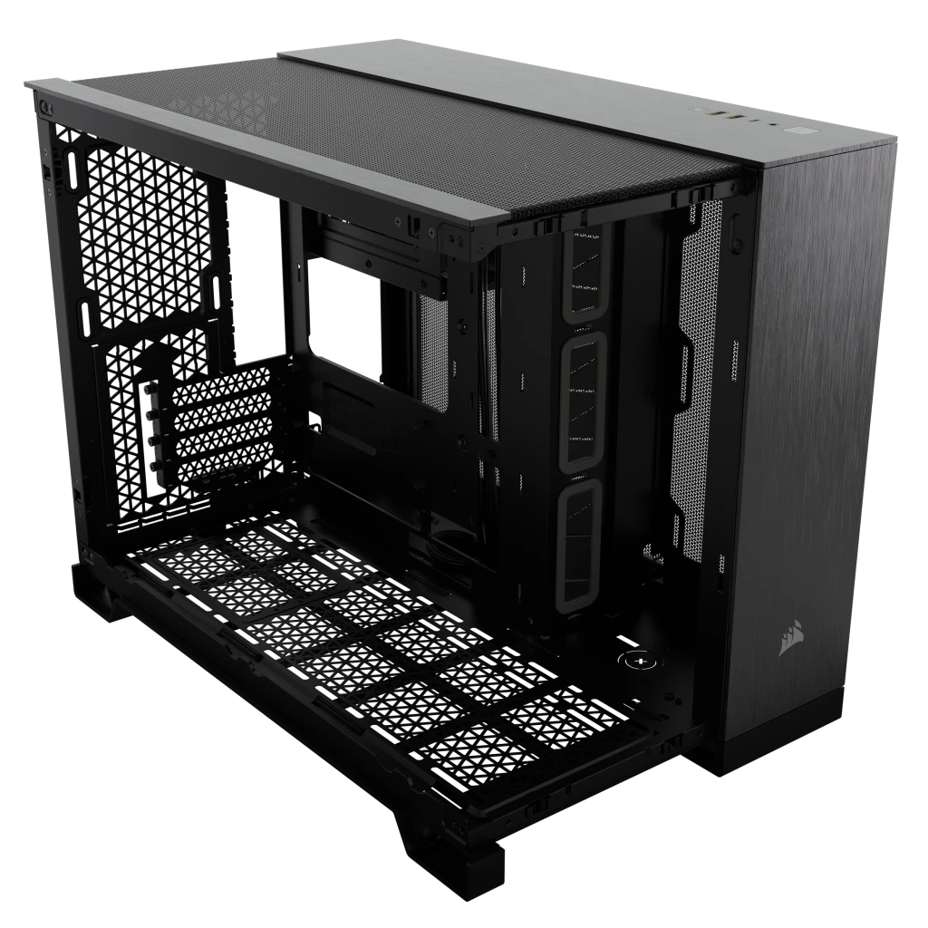 海外通販サイト ブランド デュアルチャンバー ATX Micro 2500X PC ブラック - ケース PCケース(自作PC用)