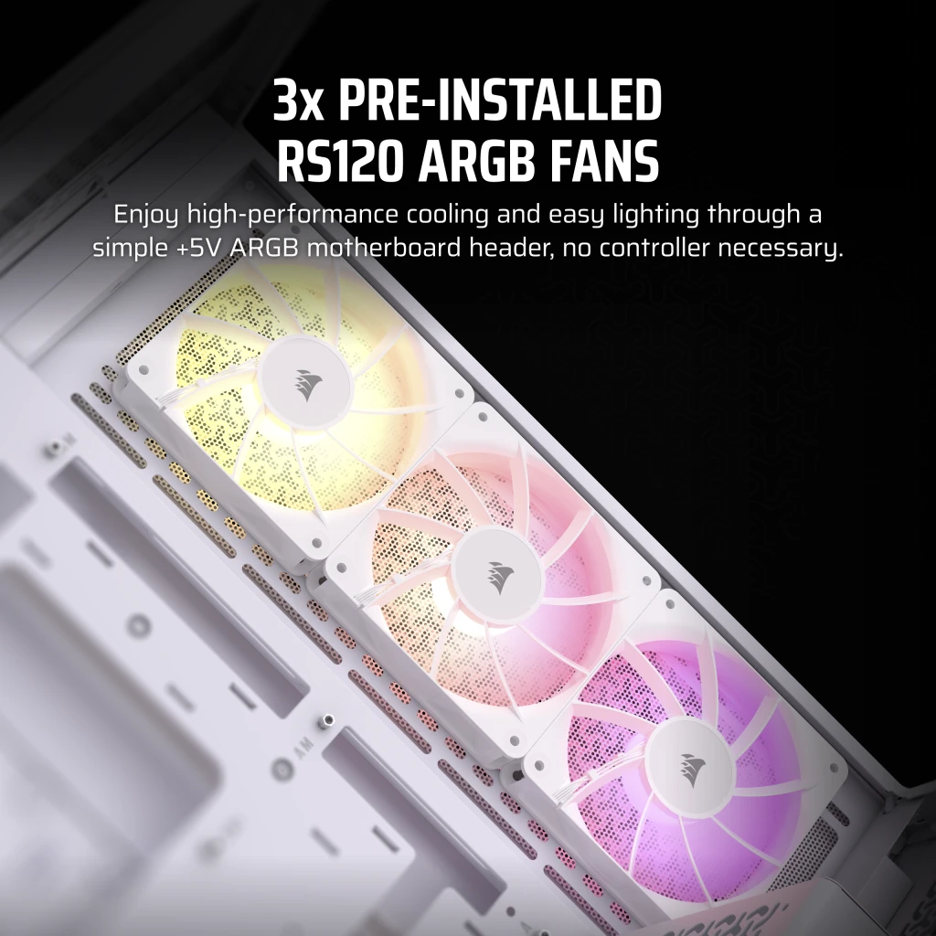 3500X ARGB Mid-Tower PC Case - White