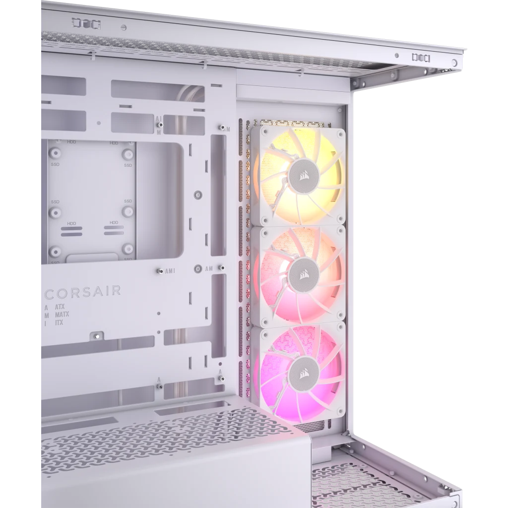 iCUE LINK 3500X RGB ミッドタワー PC ケース - ホワイト