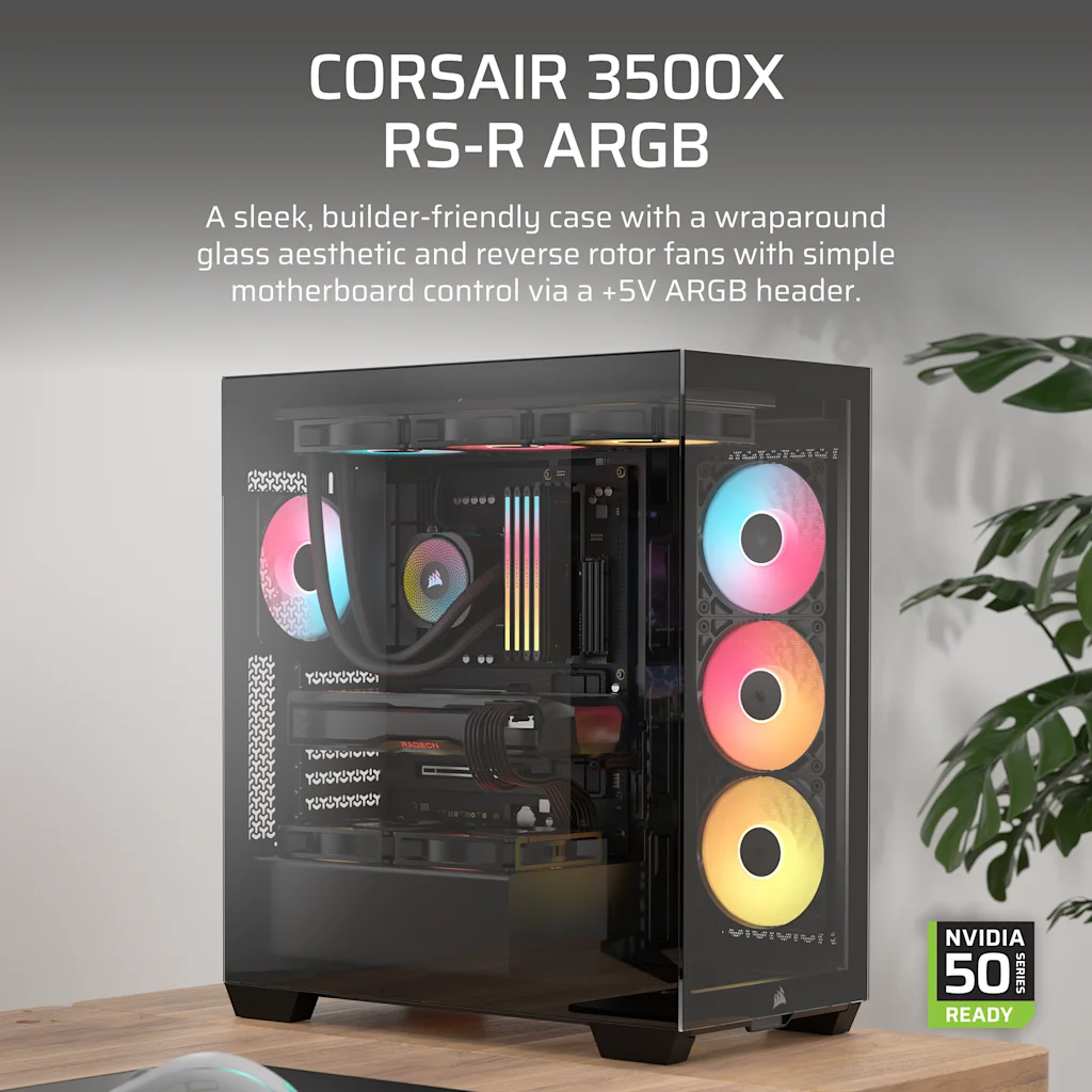 PCケース(自作PC用) Corsair 3500X RS-R ARGB 3500X RS-R ARGB Mid-Tower PC Case