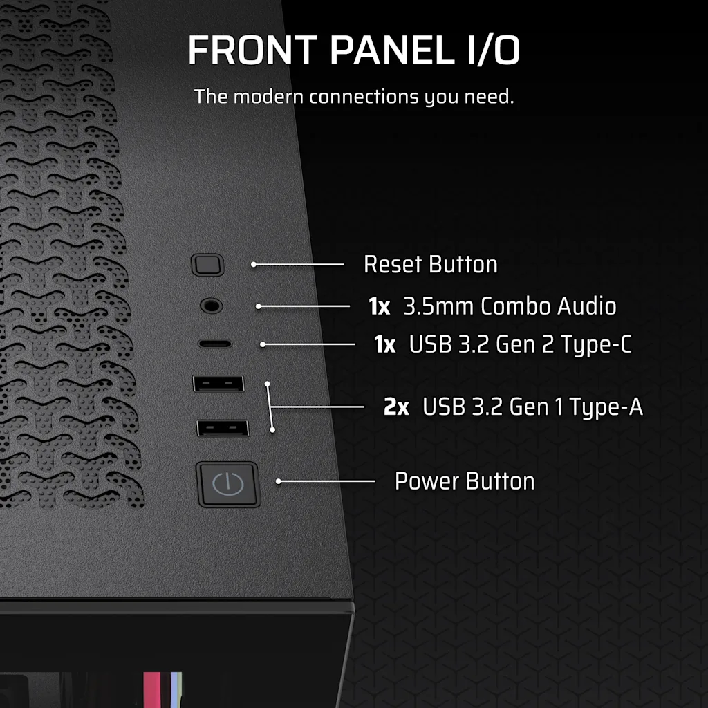 Corsair 3500X LX-R RGB iCUE LINK Mid-Tower PC Case thumbnail 6