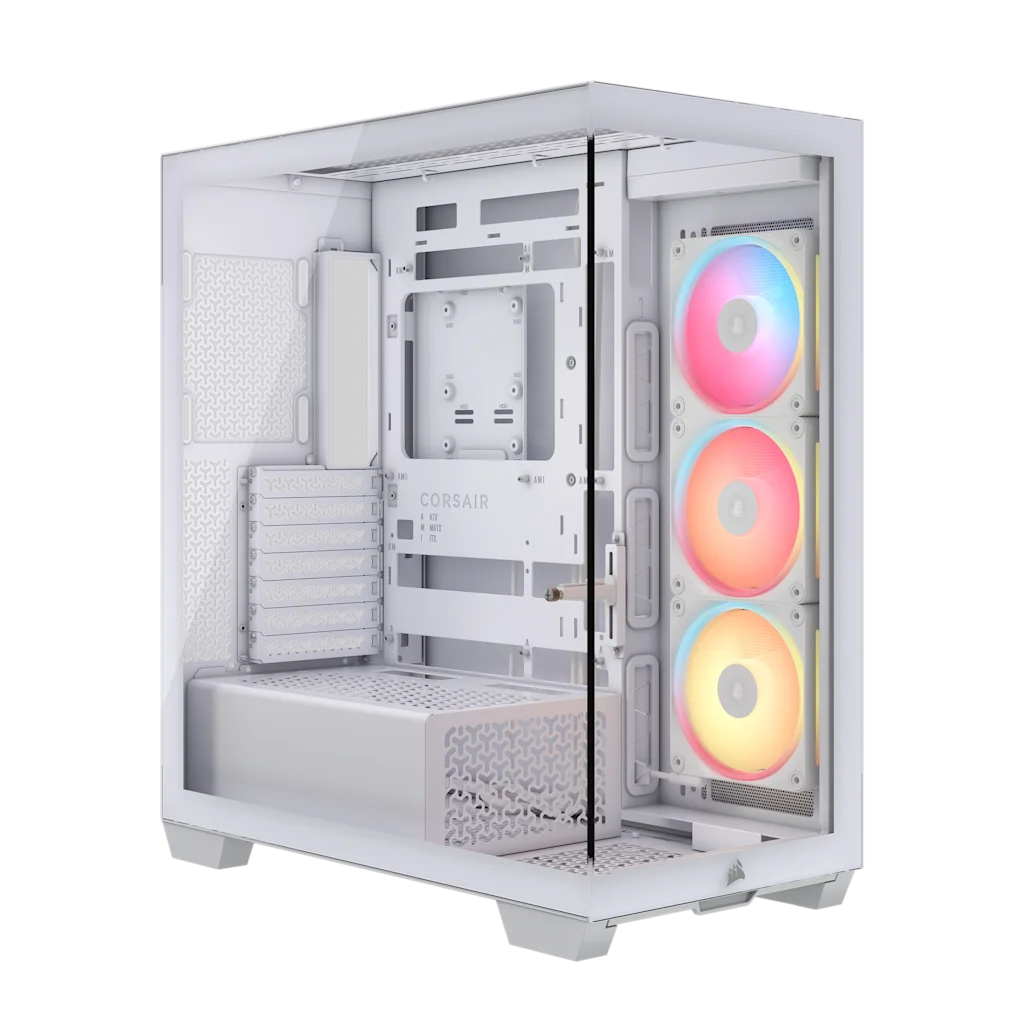 ホワイト RGBファン搭載 PCケース　コルセア ホワイト RGBファン搭載 PCケース コルセア