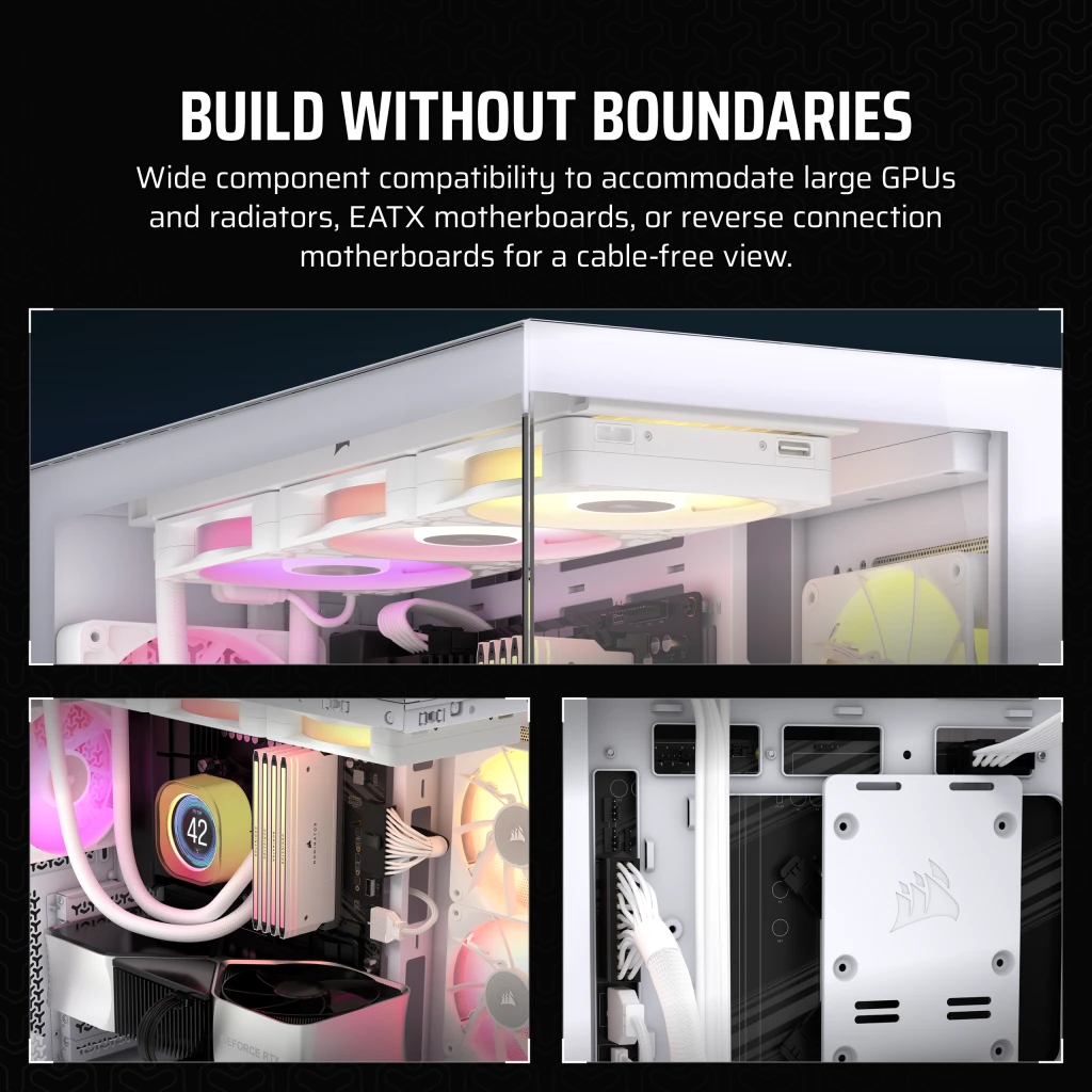 3500X Mid-Tower PC Case - White