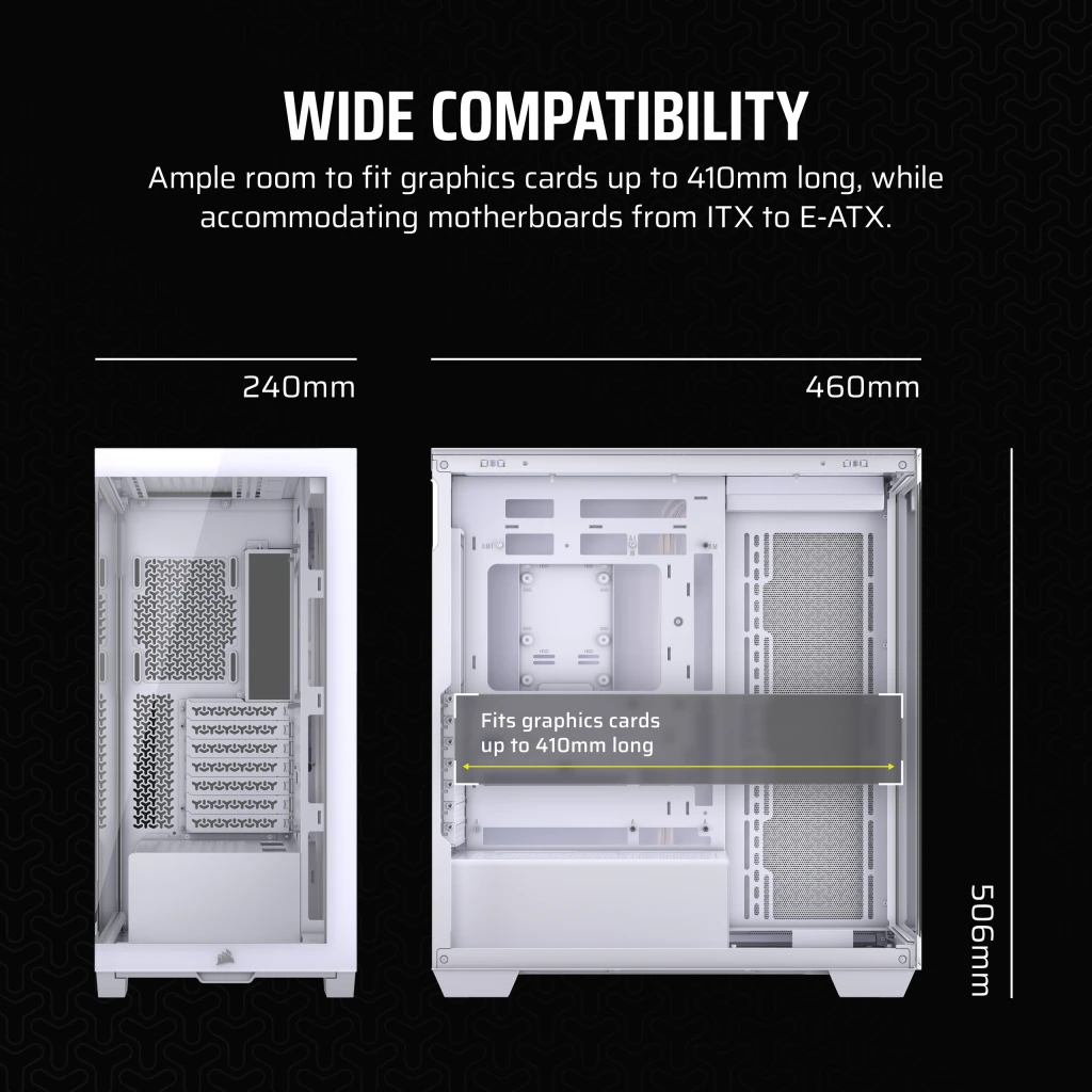 新品未開封 CORSAIR 3500X Tempered Glass White Corsair 3500X ARGB Tempered Glass Mid-Tower -White- ミドル