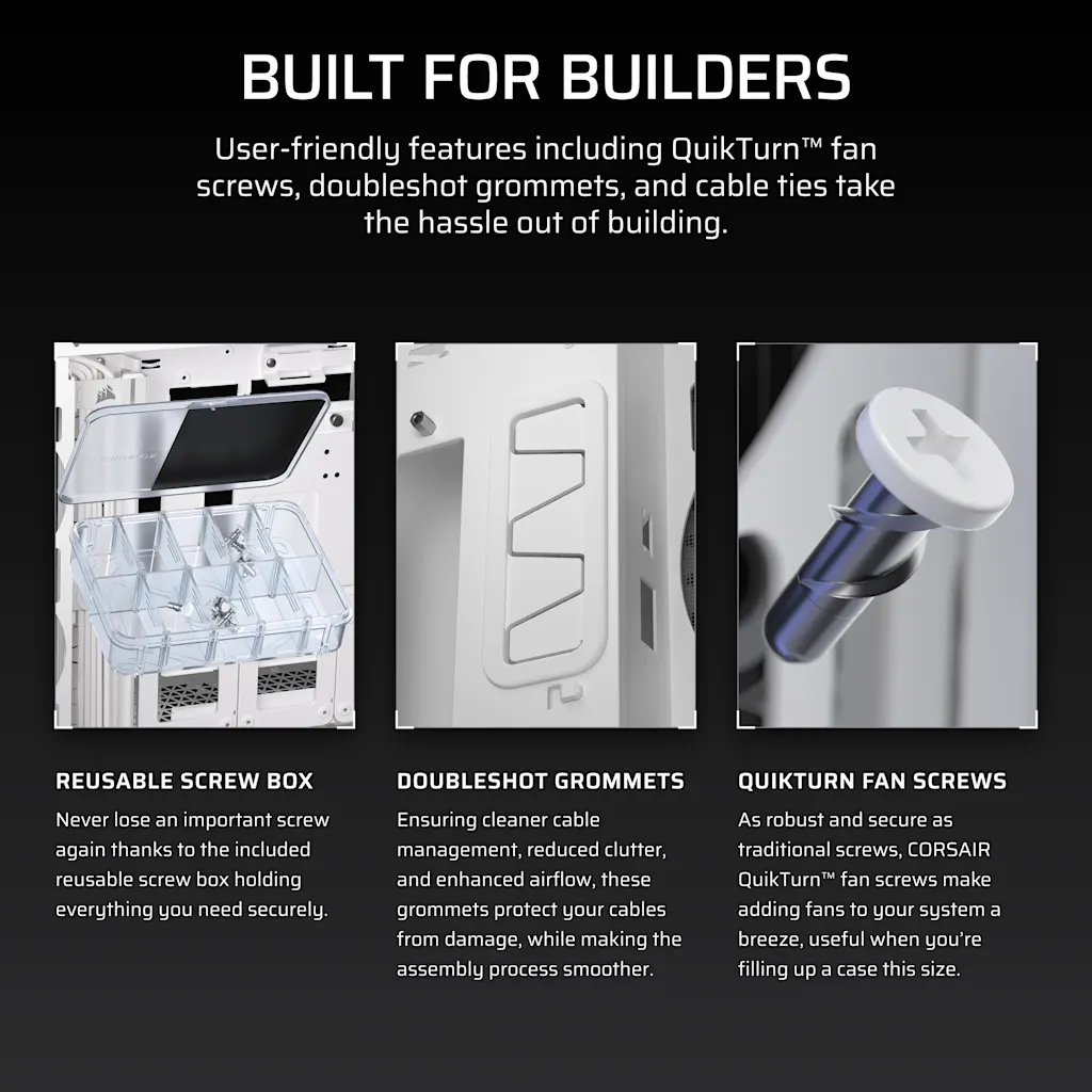 5000T Mid-Tower High-Performance PC Case - White