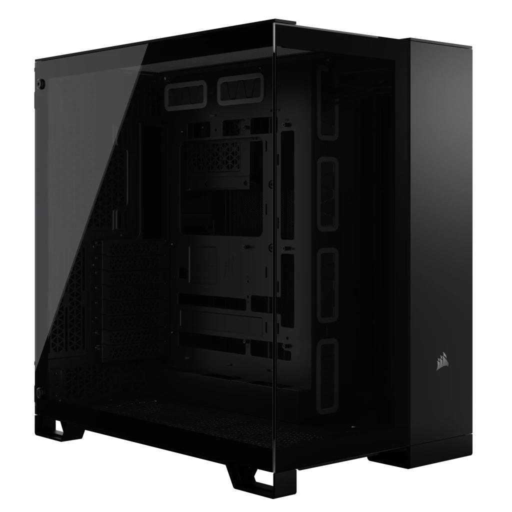 6500X ミッドタワー デュアルチャンバー PC ケース - ブラック