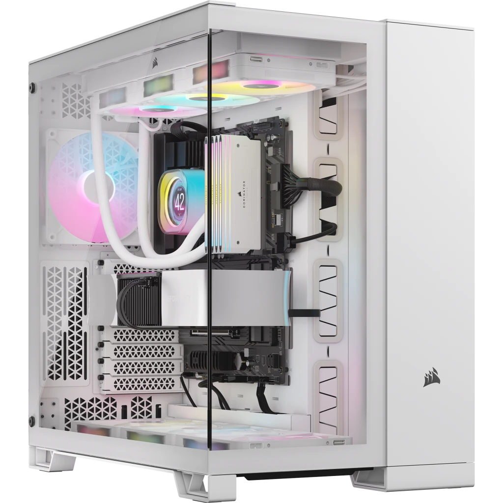 6500X Mid Tower Dual Chamber PC Case White 6500X Mid Tower Dual Chamber PC Case White