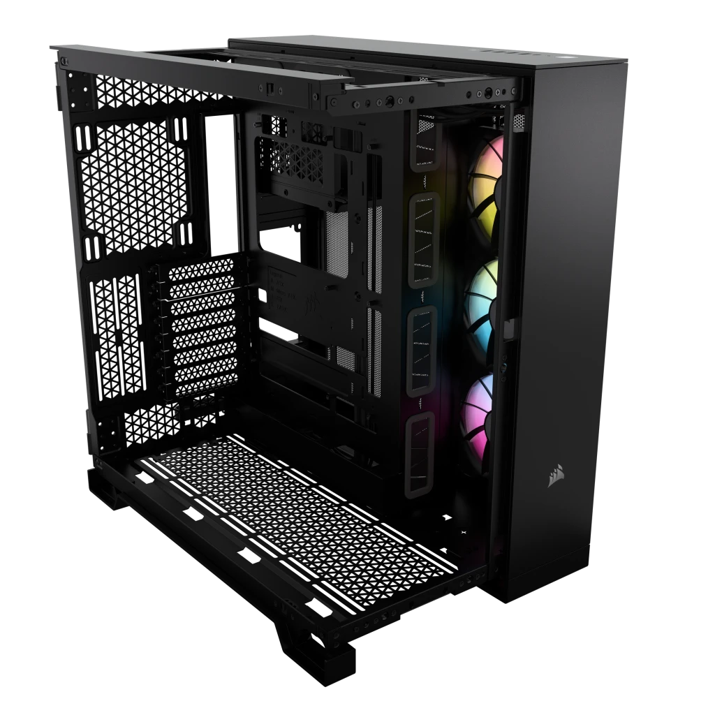 iCUE LINK 6500X RGB ミッドタワー ATX デュアルチャンバー PC ケース - ブラック iCUE LINK 6500X RGB ミッドタワー ATX デュアルチャンバー PC ケース - ブラック