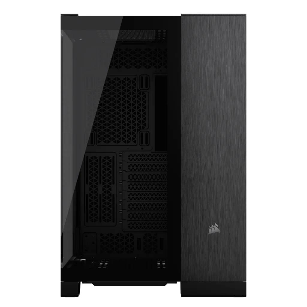 Corsair 6500X ブラック PCケース 6500X Mid-Tower Dual Chamber PC Case - Black/Obsidian Aluminum