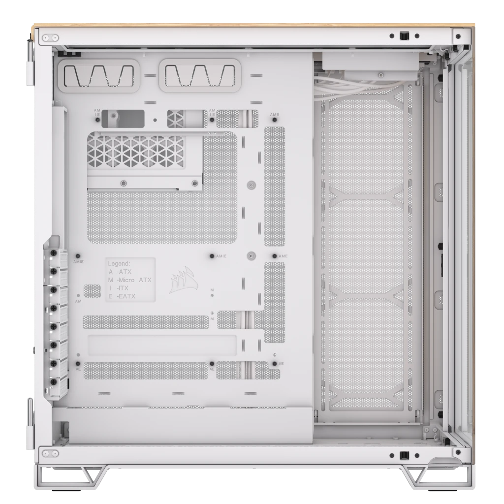 sy☻︎\♥︎/　木製ケース　マンダラ11　名入れ　A095 6500X ミッドタワー デュアルチャンバー PC ケース - ホワイト