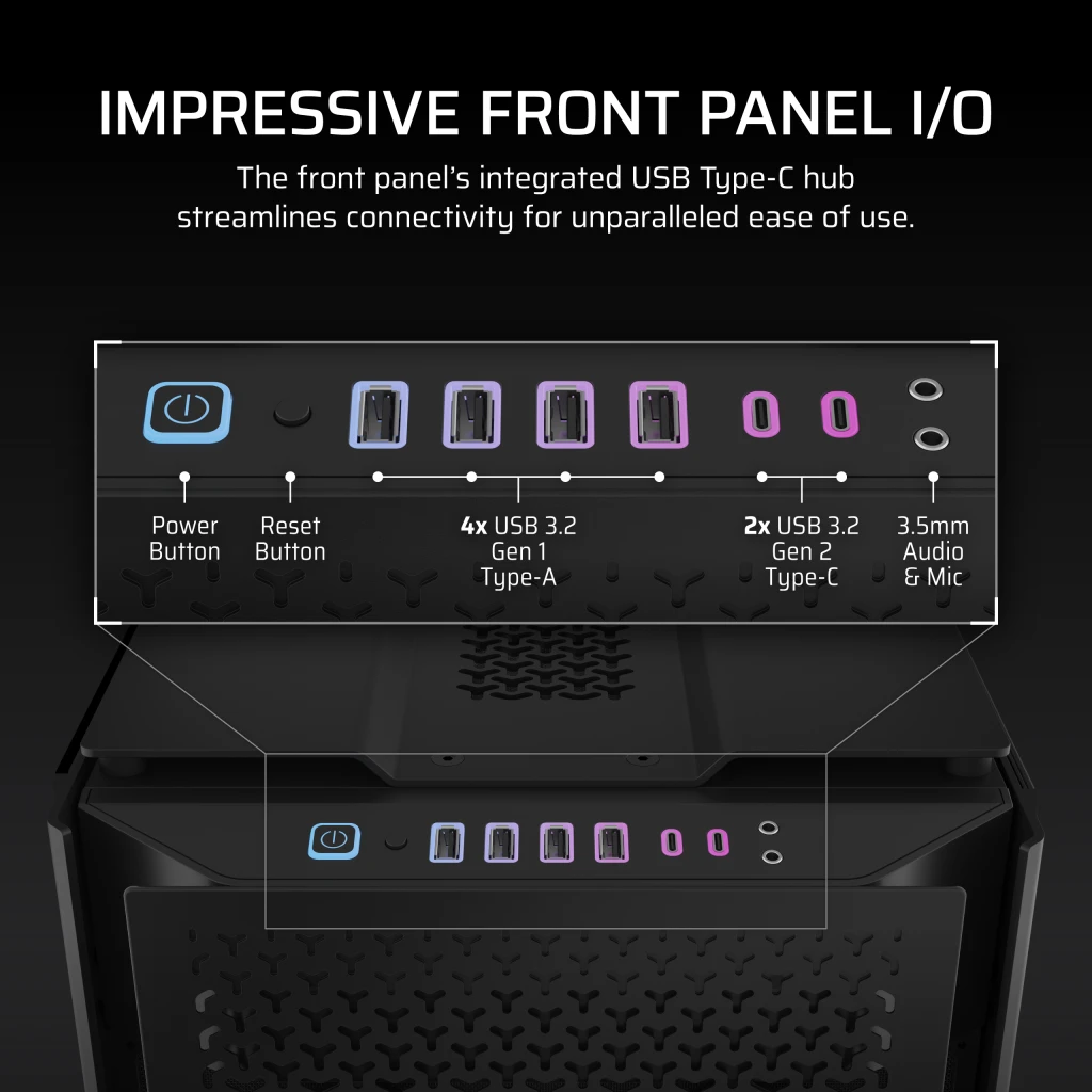 CORSAIR 9000D RGB AIRFLOW Super Full-Tower PC Case - Black