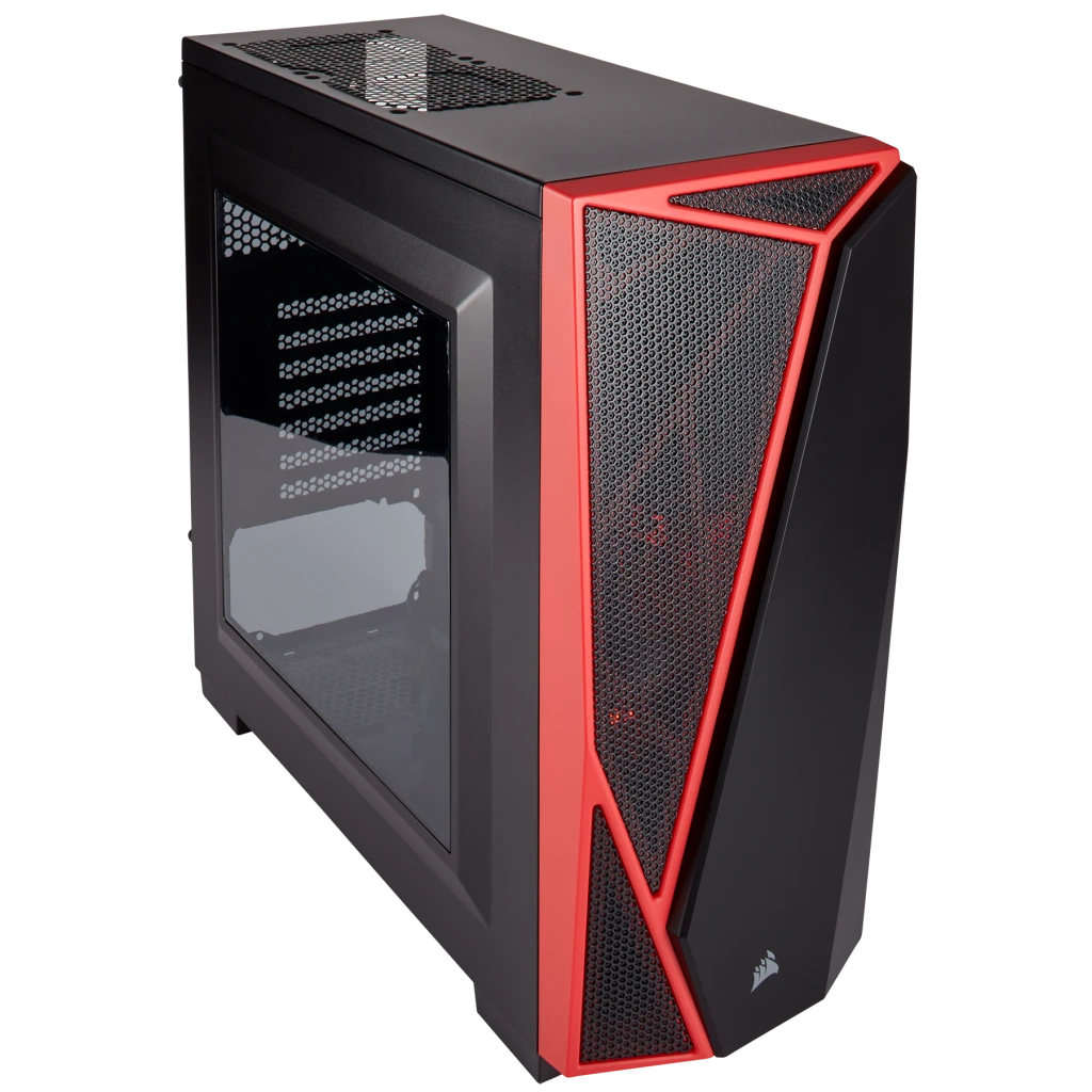 Carbide Series™ SPEC-04 Mid-Tower Gaming Case — Black/Red