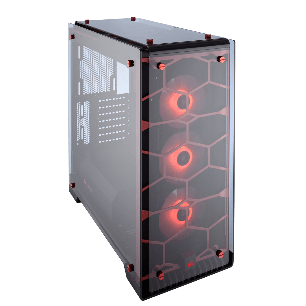 Crystal Series™ 570X RGB ATX Mid-Tower Case — Red