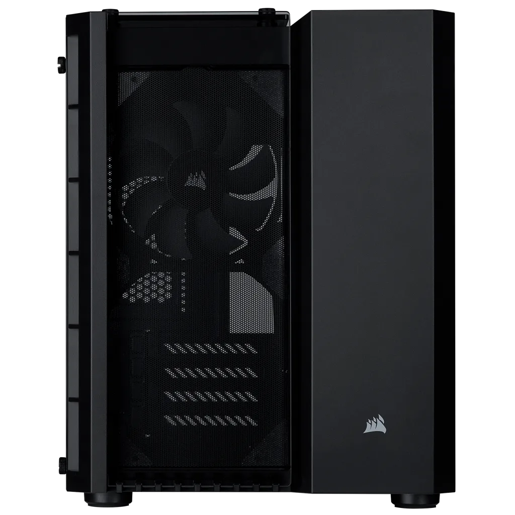 憧れの Crystal Series 280X Tempered Glass Micro ATX PC Case — Black PCケース(自作PC用)