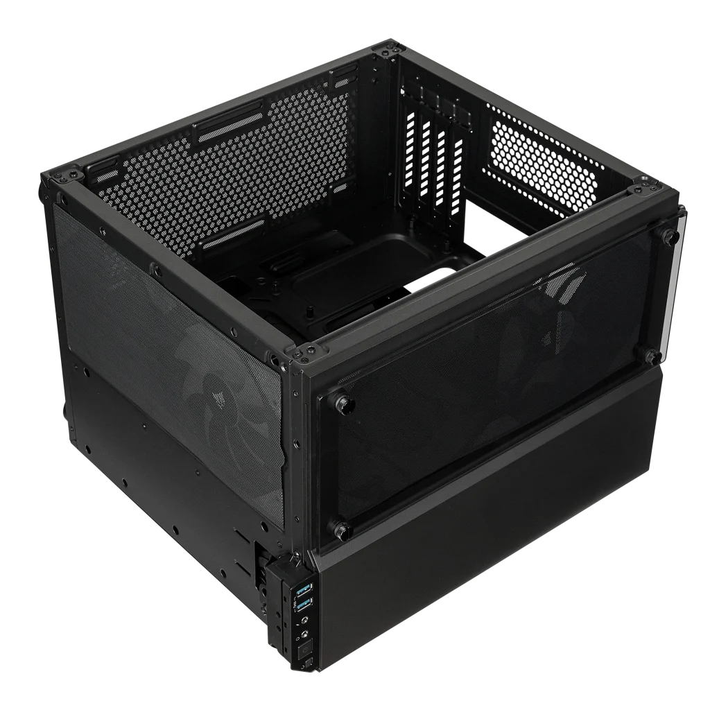 Crystal Series 280X Tempered Glass Micro ATX PC Case — Black