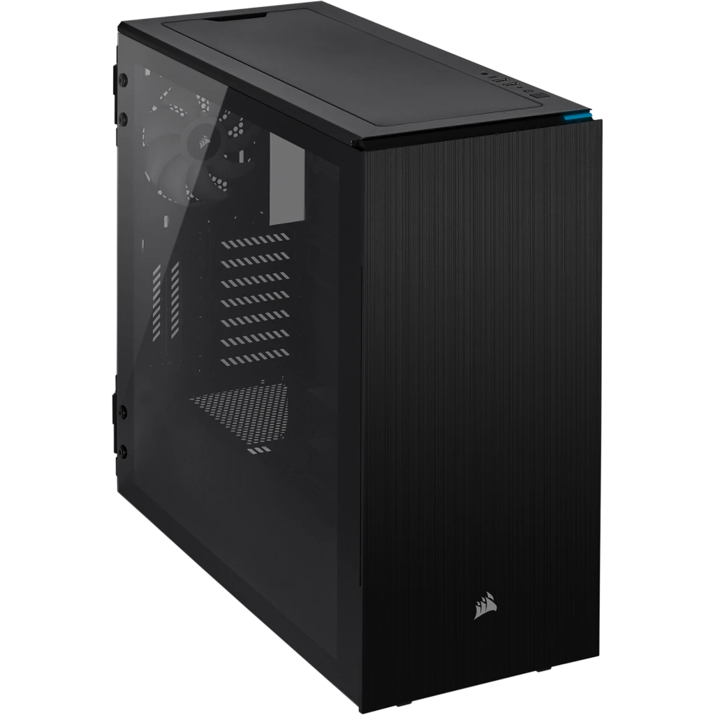 有名なブランド Noise Low 678C Series Carbide Tempered Black — Case ATX Glass PCケース(自作PC用)