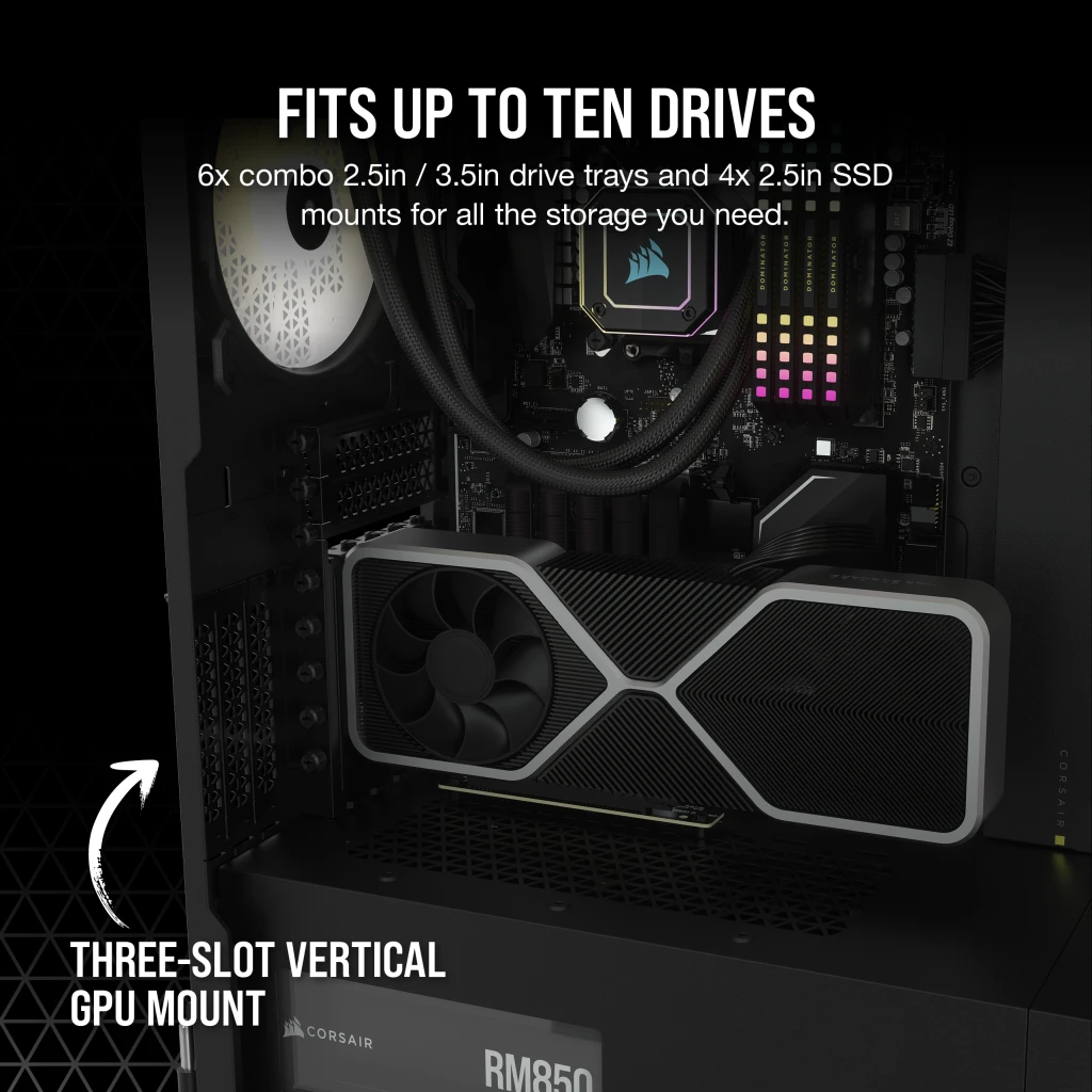 7000D AIRFLOW Full-Tower ATX PC Case — Black