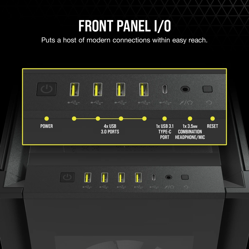 iCUE 7000X RGB Tempered Glass Full-Tower ATX PC Case — Black