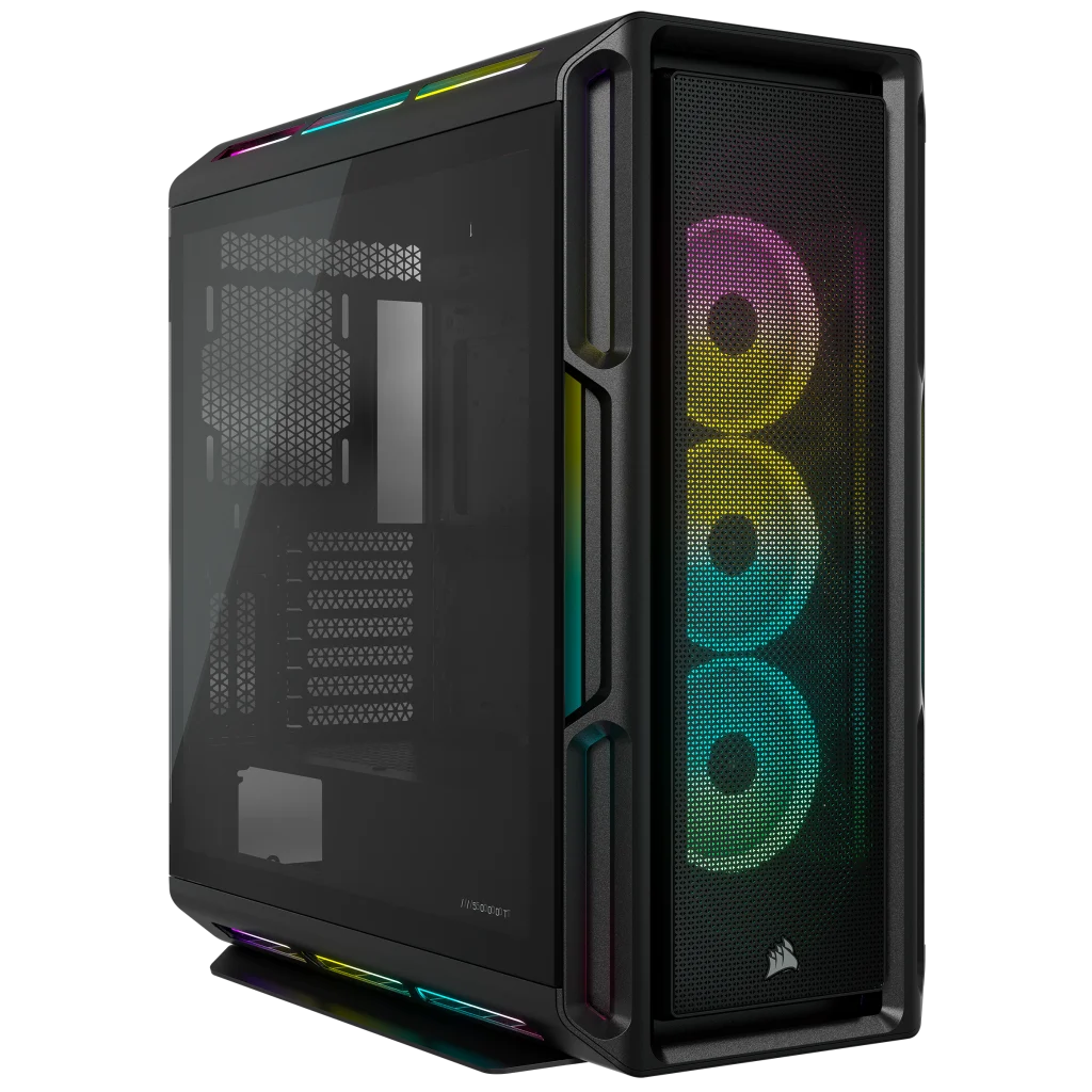 ATX — 5000T iCUE Black PC Tempered Glass Mid-Tower RGB Case
