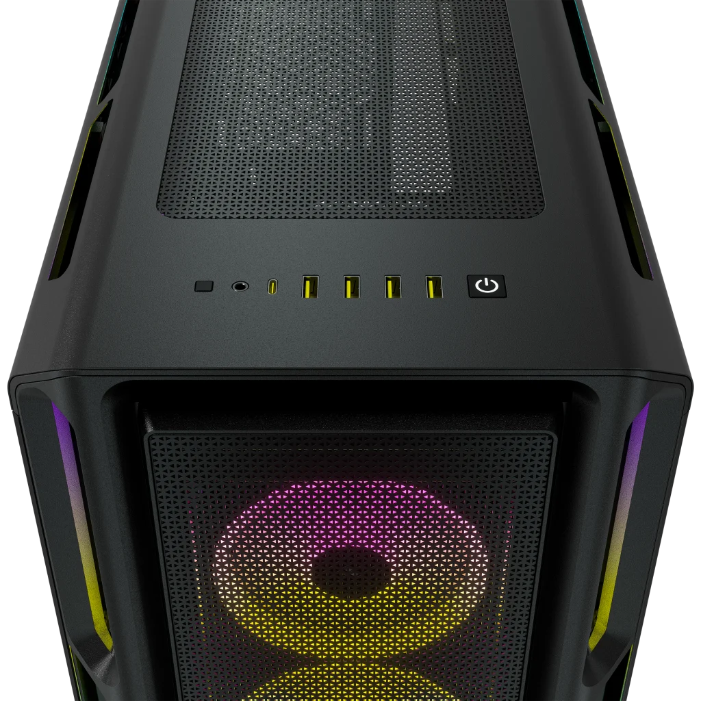 CORSAIR iCUE 5000T RGB Mid-Tower ATX - Carcasa para PC, 208 LED RGB  direccionables individualmente, se adapta a múltiples radiadores de 14.173  in