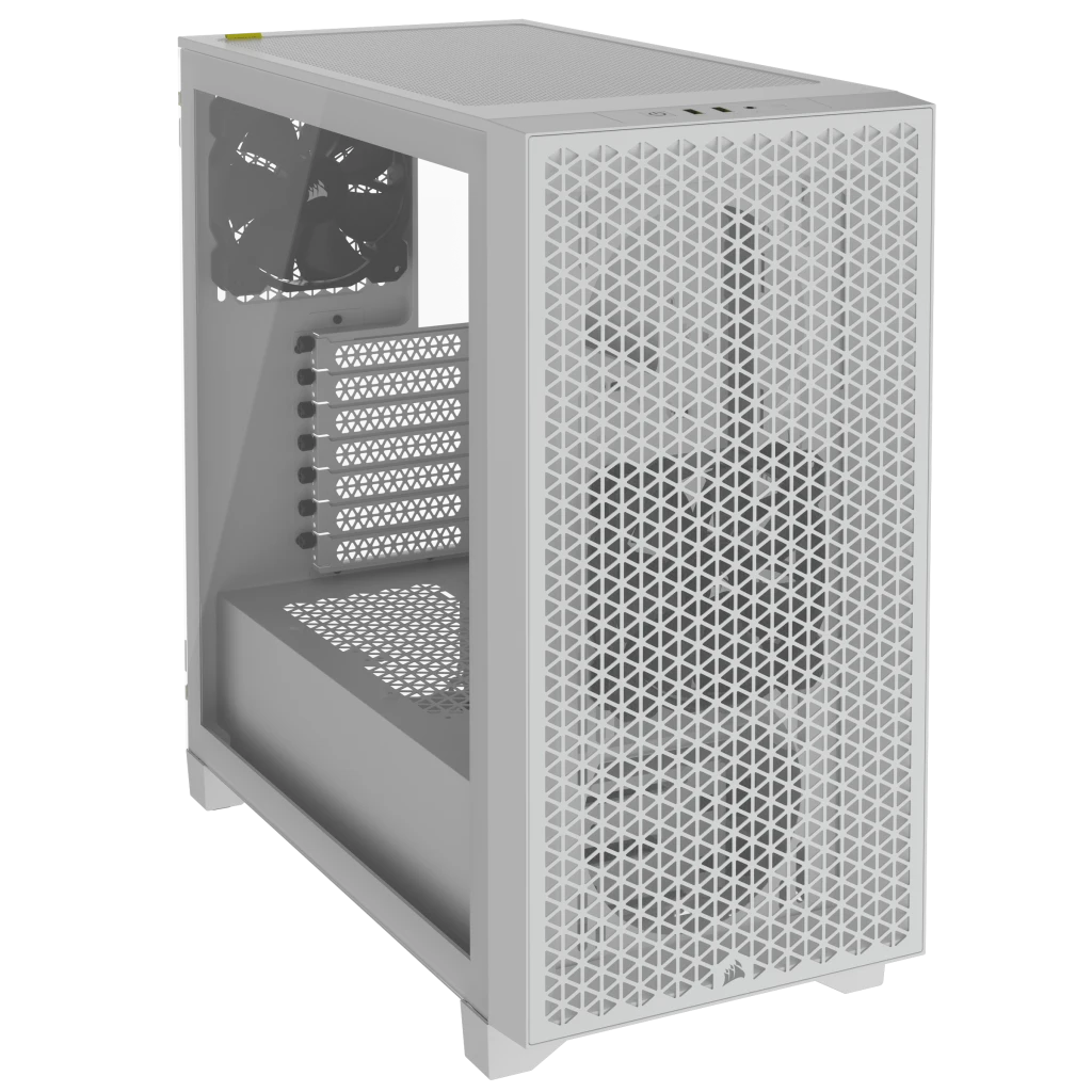 Corsair 3000D Airflow Mid-Tower PC Case - White