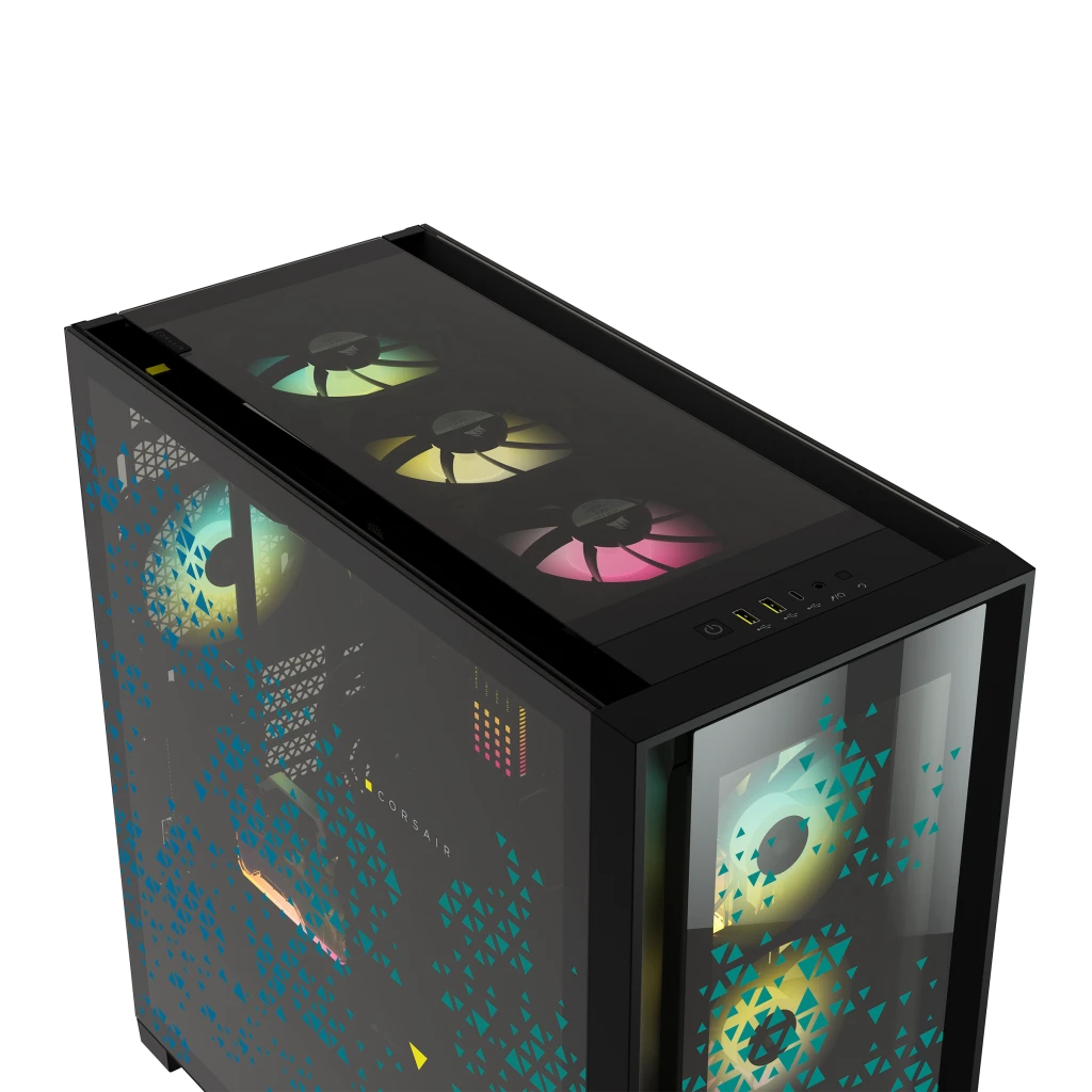 iCUE 5000X RGB SIGNATURE SERIES Mid-Tower Smart Case — Triptych