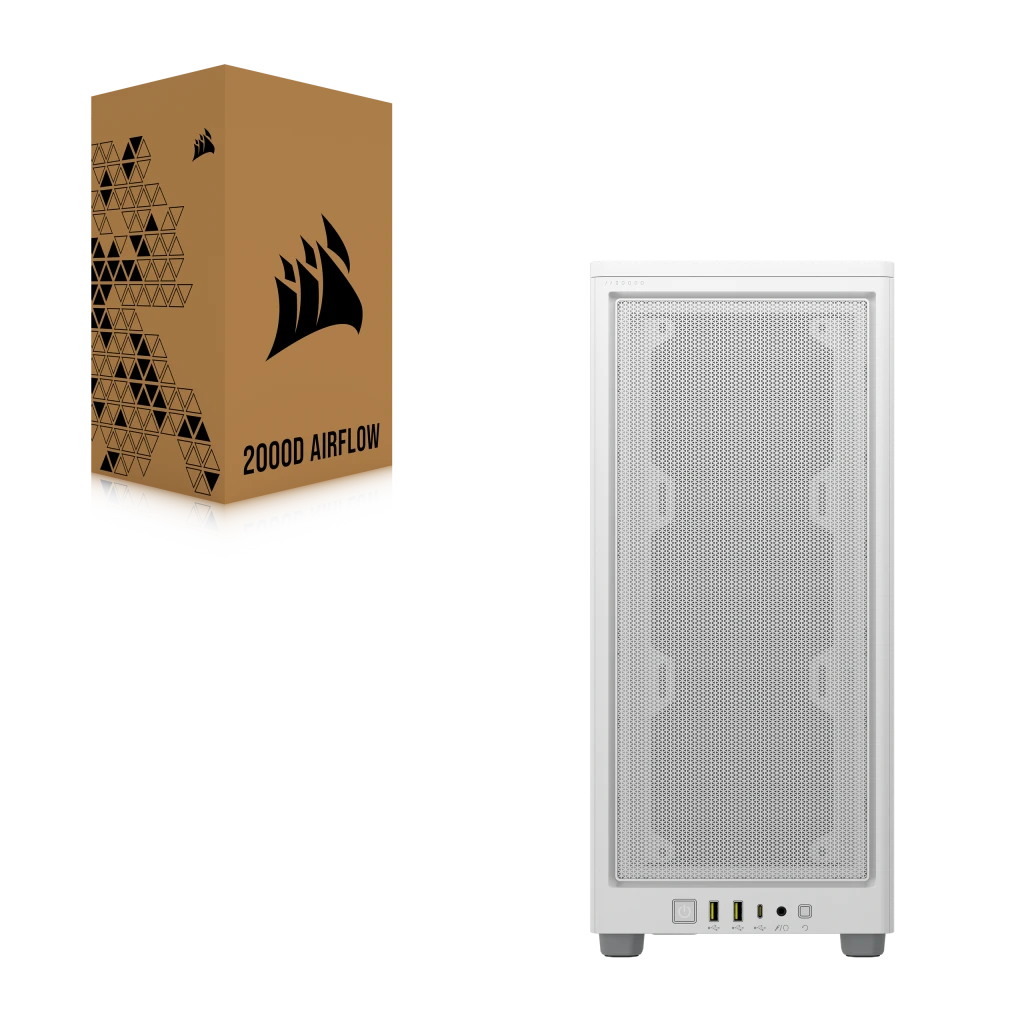2000D AIRFLOW Mini-ITX PC Case - White
