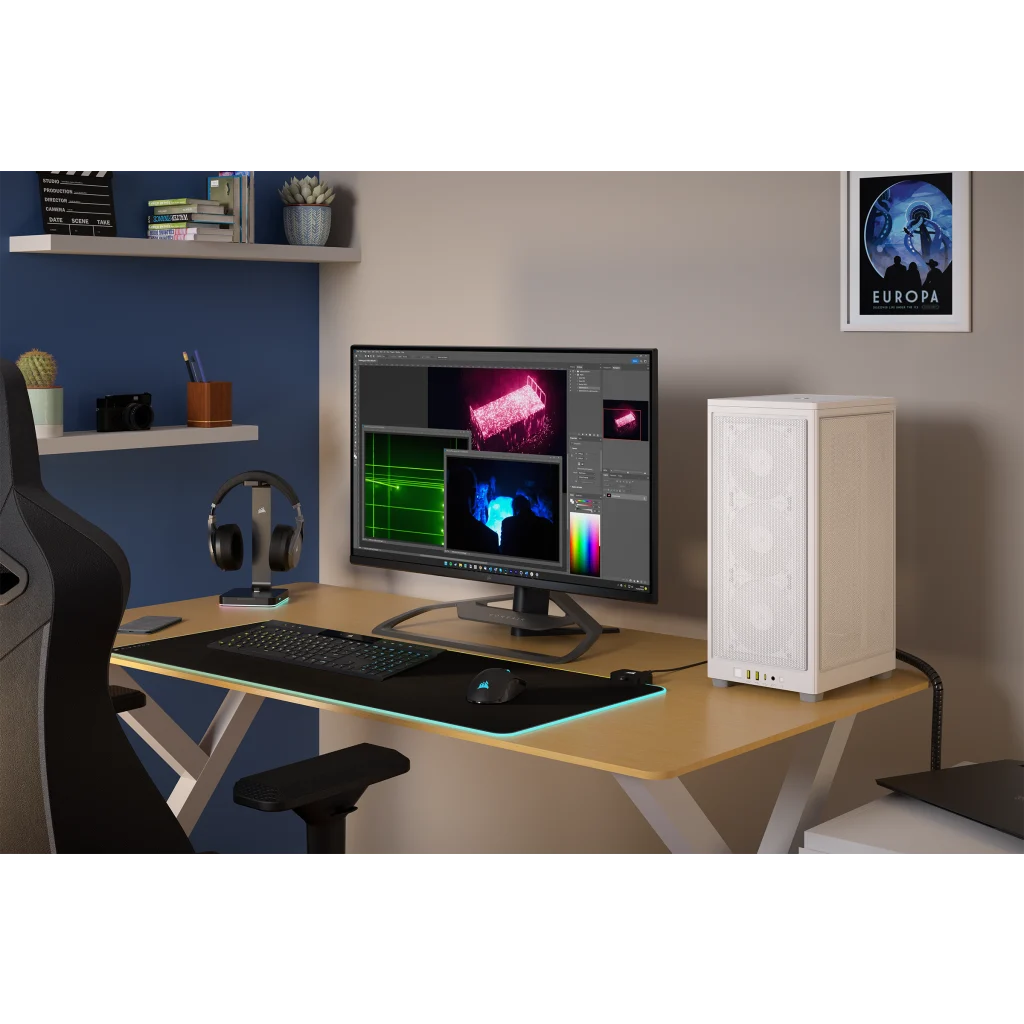 Corsair製　Mini-ITX PC ケース 2000D Airflow CC-9011245-WW　ホワイト 2000D AIRFLOW Mini-ITX PC Case