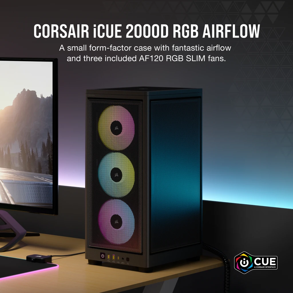 激安！【新品】Corsair iCUE 2000D RGB Airflow PCケース(自作PC用)
