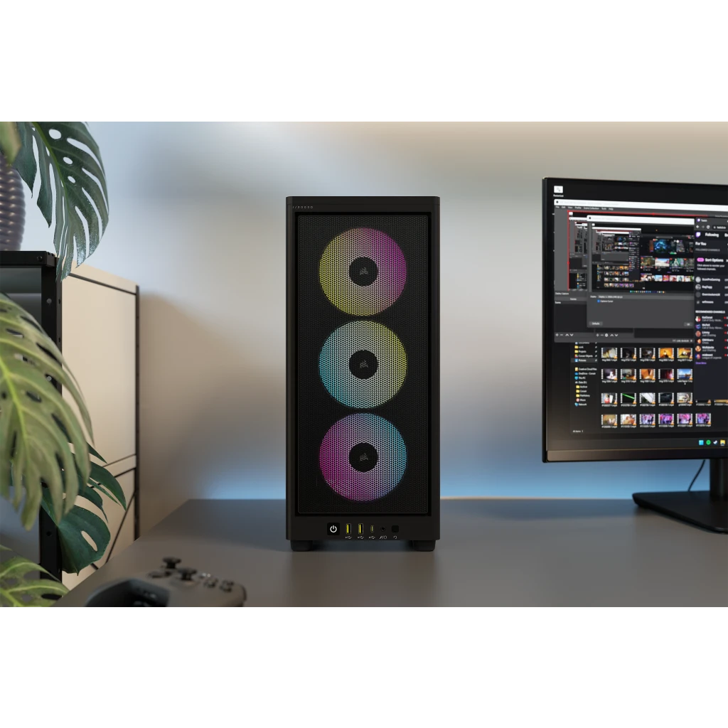 Corsair製　PCケース iCUE 2000D RGB Airflow CC-9011246-WW　ブラック 楽天市場】Corsair CC-9011246-WW iCUE 2000D RGB AIRFLOW - ITX